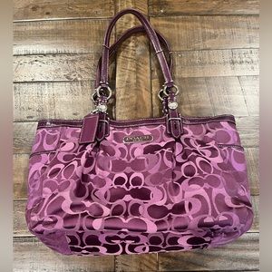 Coach purple handbag